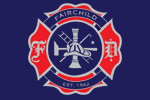  Fairchild Fire Department Screen Printed Ultimate Cotton - Pullover Hooded Sweatshirt | Fairchild Fire Department  