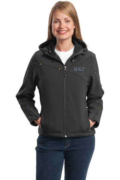 fordom Giftig lungebetændelse Kappa Kappa Gamma Embroidered Ladies Textured Hooded Soft Shell Jacket | Kappa  Kappa Gamma Sorority